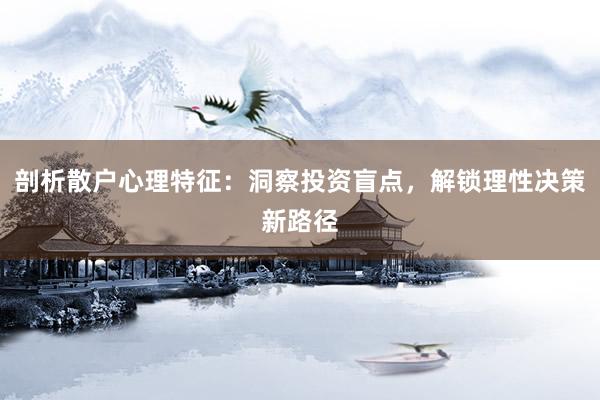 剖析散户心理特征：洞察投资盲点，解锁理性决策新路径