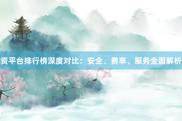 资平台排行榜深度对比：安全、费率、服务全面解析